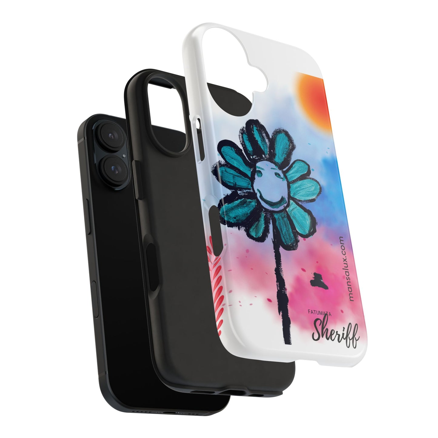 Colorful Floral Tough Phone Case - Cheerful Design by Fatuma Sheriff