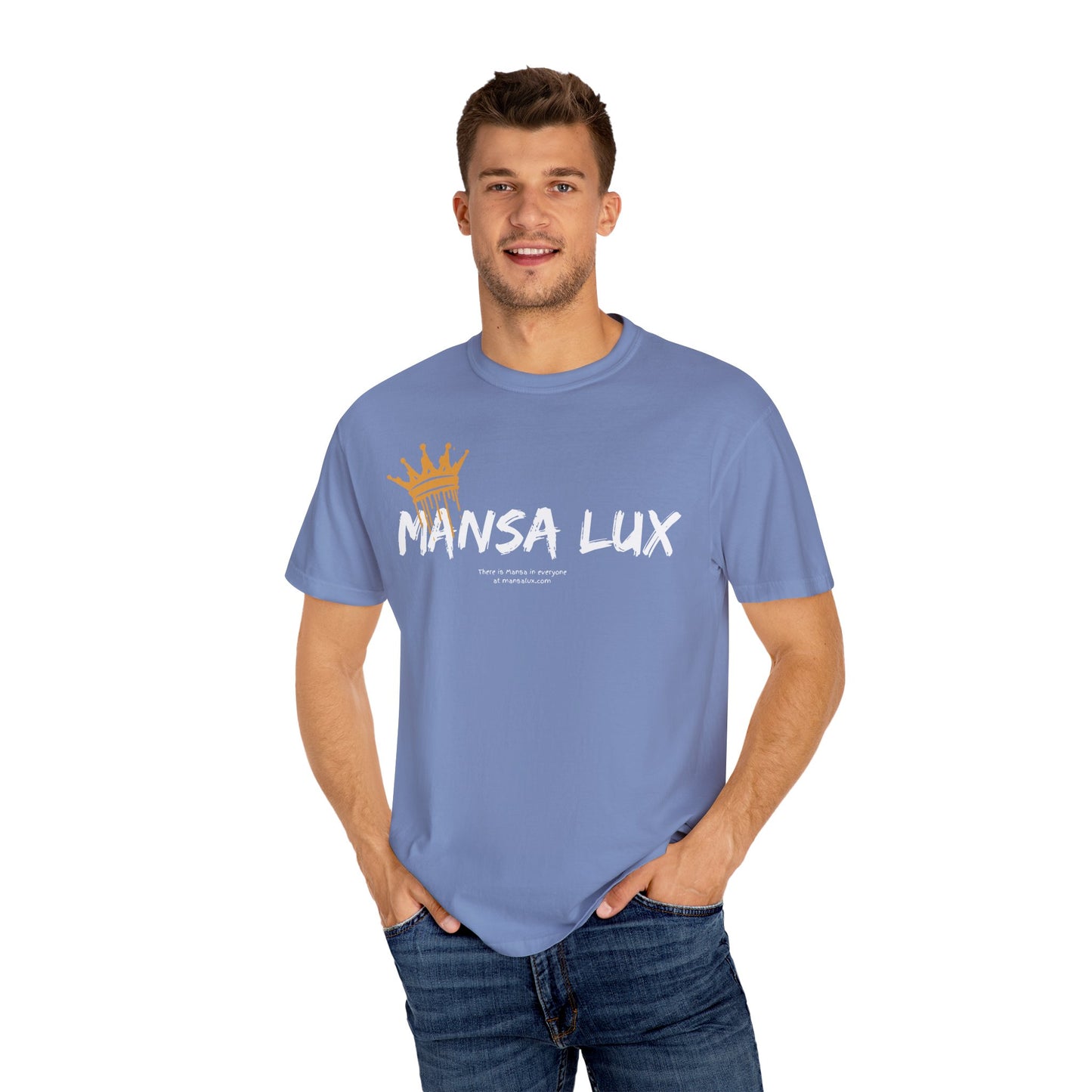 Garment-Dyed T-shirt - 'MANSA LUX' Graphic Tee for Everyday Comfort