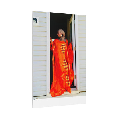 Vibrant Canvas Art Print - “ Mousso” Cultural Elegance for Home Décor