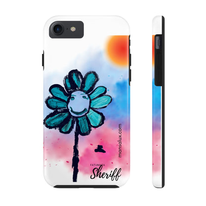 Colorful Floral Tough Phone Case - Cheerful Design by Fatuma Sheriff