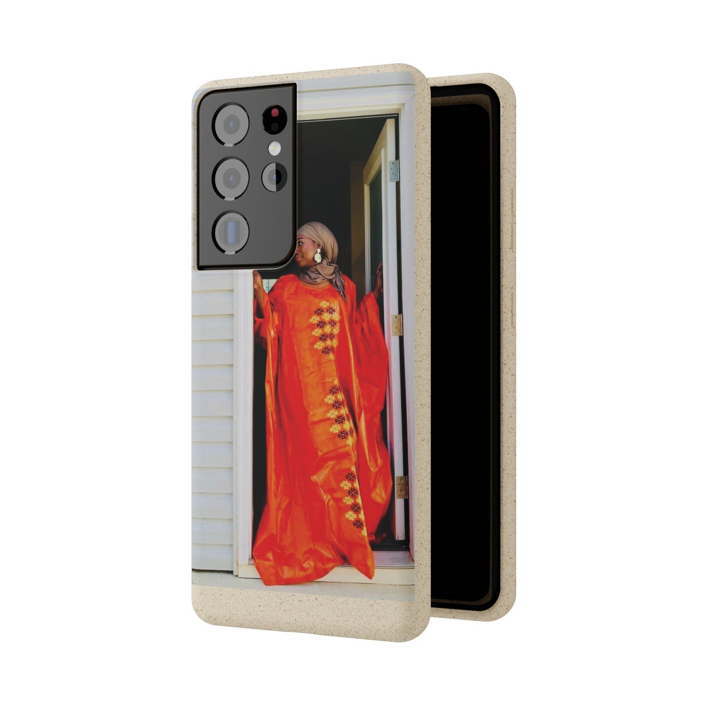Phone Case: Eco-Friendly Biodegradable with Vibrant Cultural Design