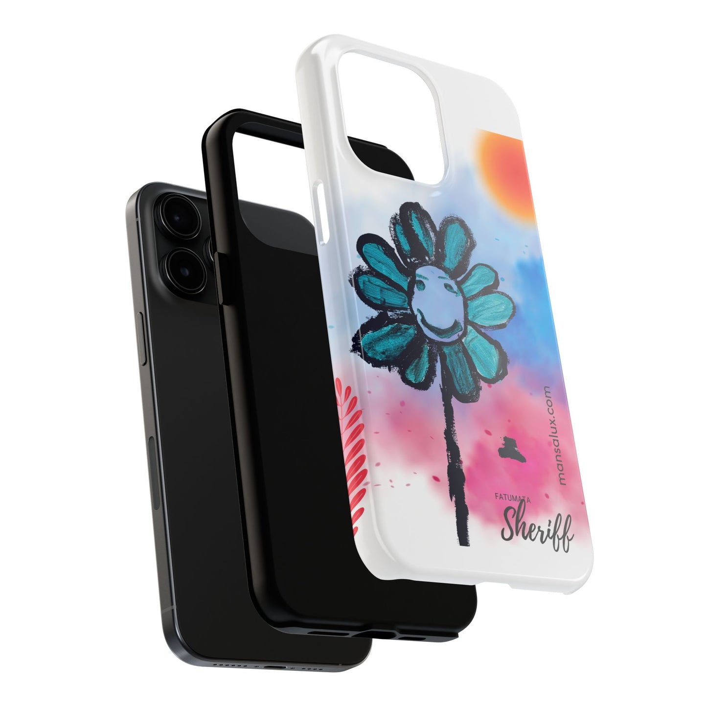 Colorful Floral Tough Phone Case - Cheerful Design by Fatuma Sheriff