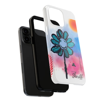 Colorful Floral Tough Phone Case - Cheerful Design by Fatuma Sheriff
