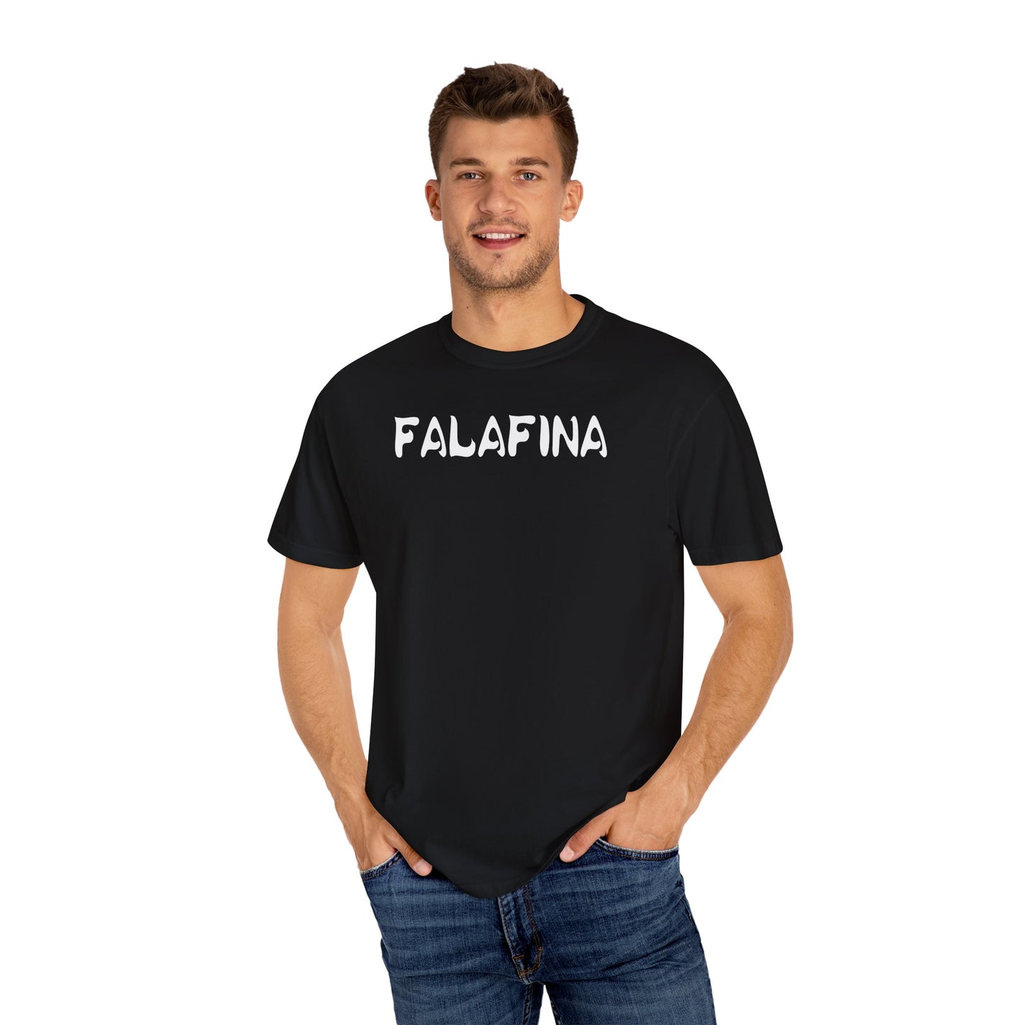Casual Unisex T-shirt - 'FALAFINA' Graphic Tee for Everyday Comfort