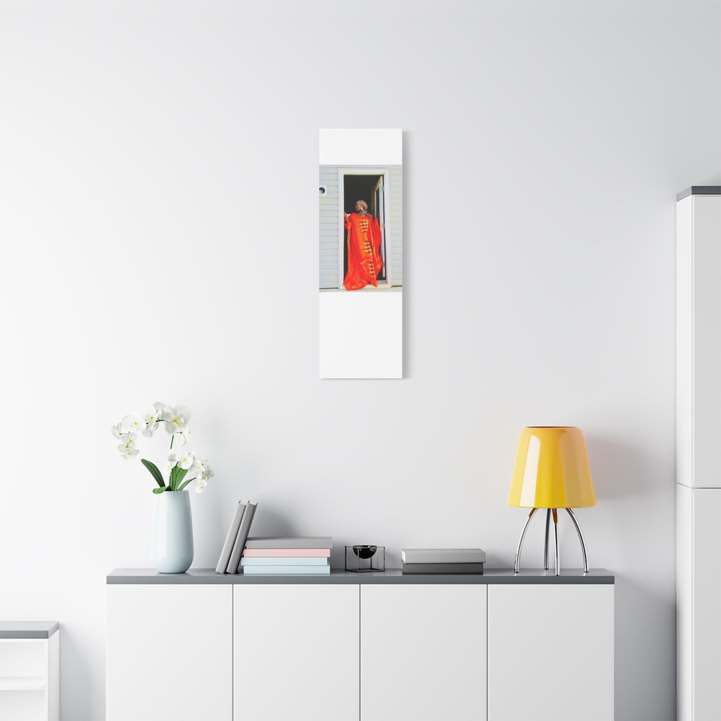 Vibrant Canvas Art Print - “ Mousso” Cultural Elegance for Home Décor