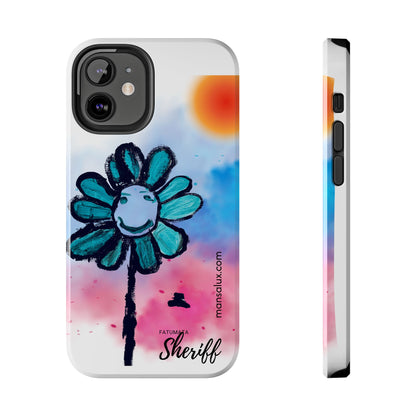 Colorful Floral Tough Phone Case - Cheerful Design by Fatuma Sheriff