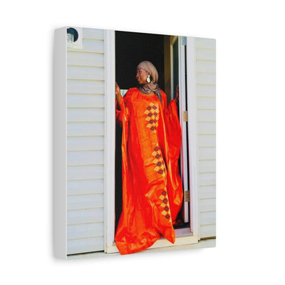 Vibrant Canvas Art Print - “ Mousso” Cultural Elegance for Home Décor