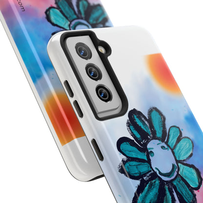 Colorful Floral Tough Phone Case - Cheerful Design by Fatuma Sheriff