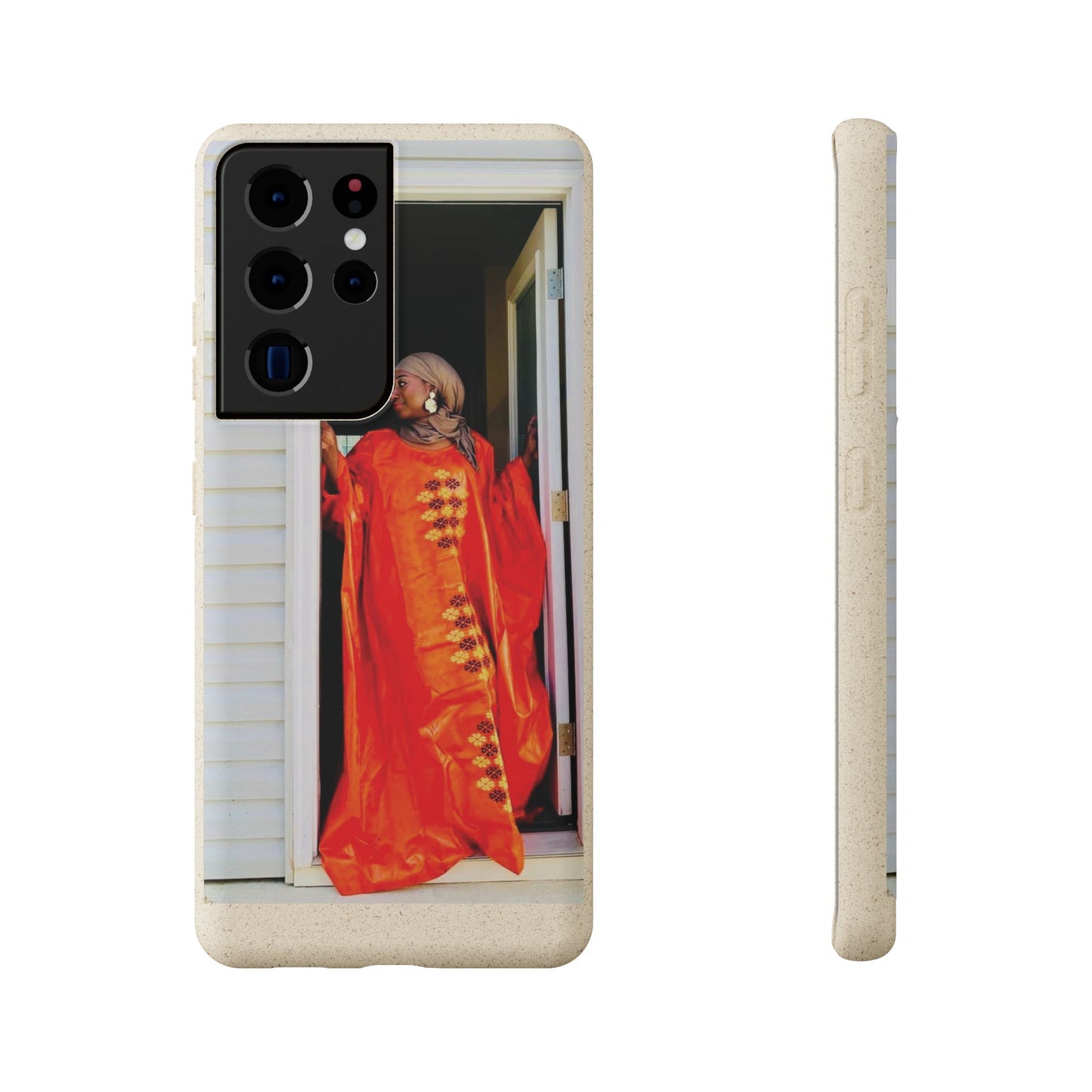 Phone Case: Eco-Friendly Biodegradable with Vibrant Cultural Design