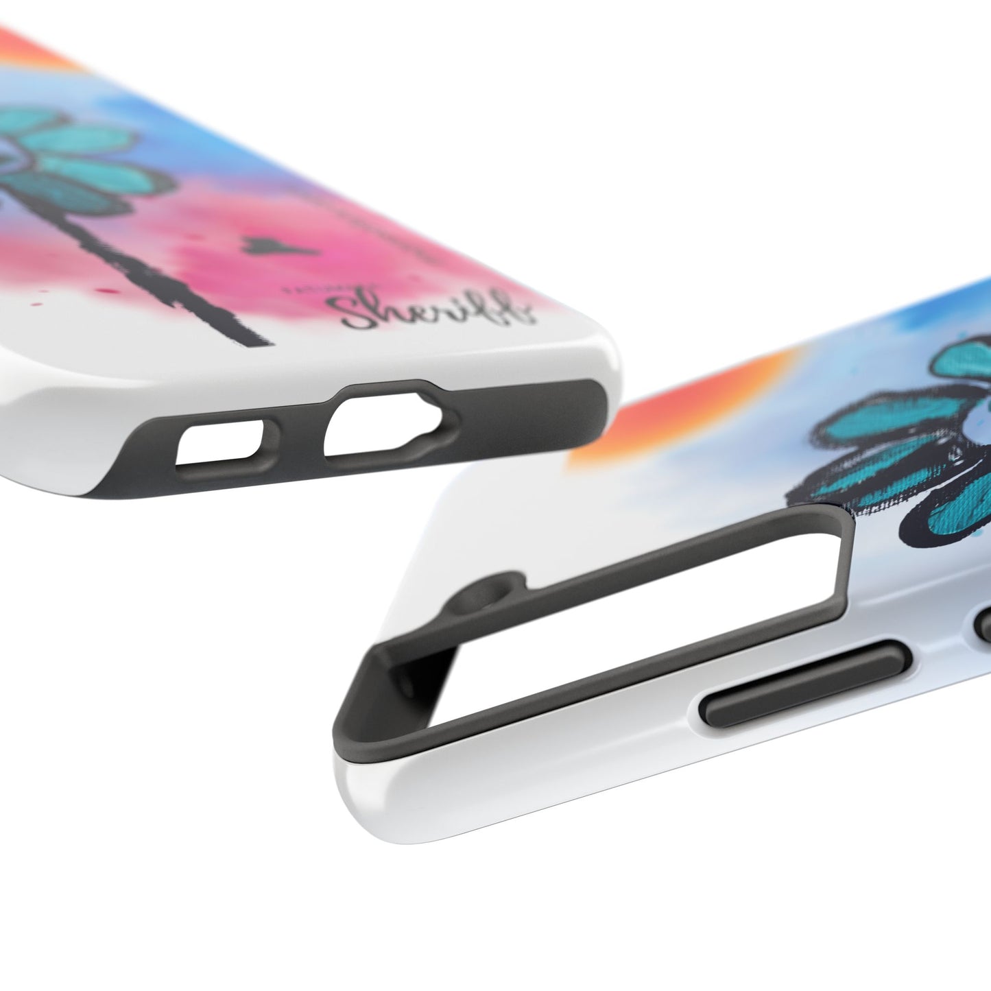Colorful Floral Tough Phone Case - Cheerful Design by Fatuma Sheriff