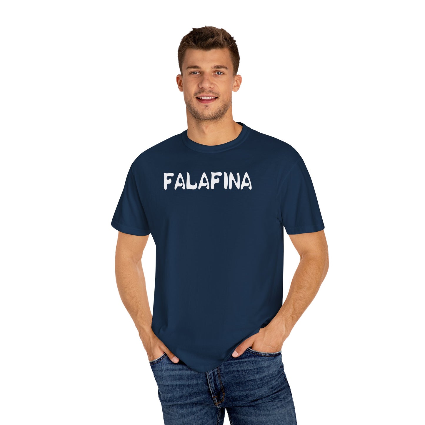 Casual Unisex T-shirt - 'FALAFINA' Graphic Tee for Everyday Comfort