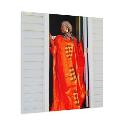 Vibrant Canvas Art Print - “ Mousso” Cultural Elegance for Home Décor