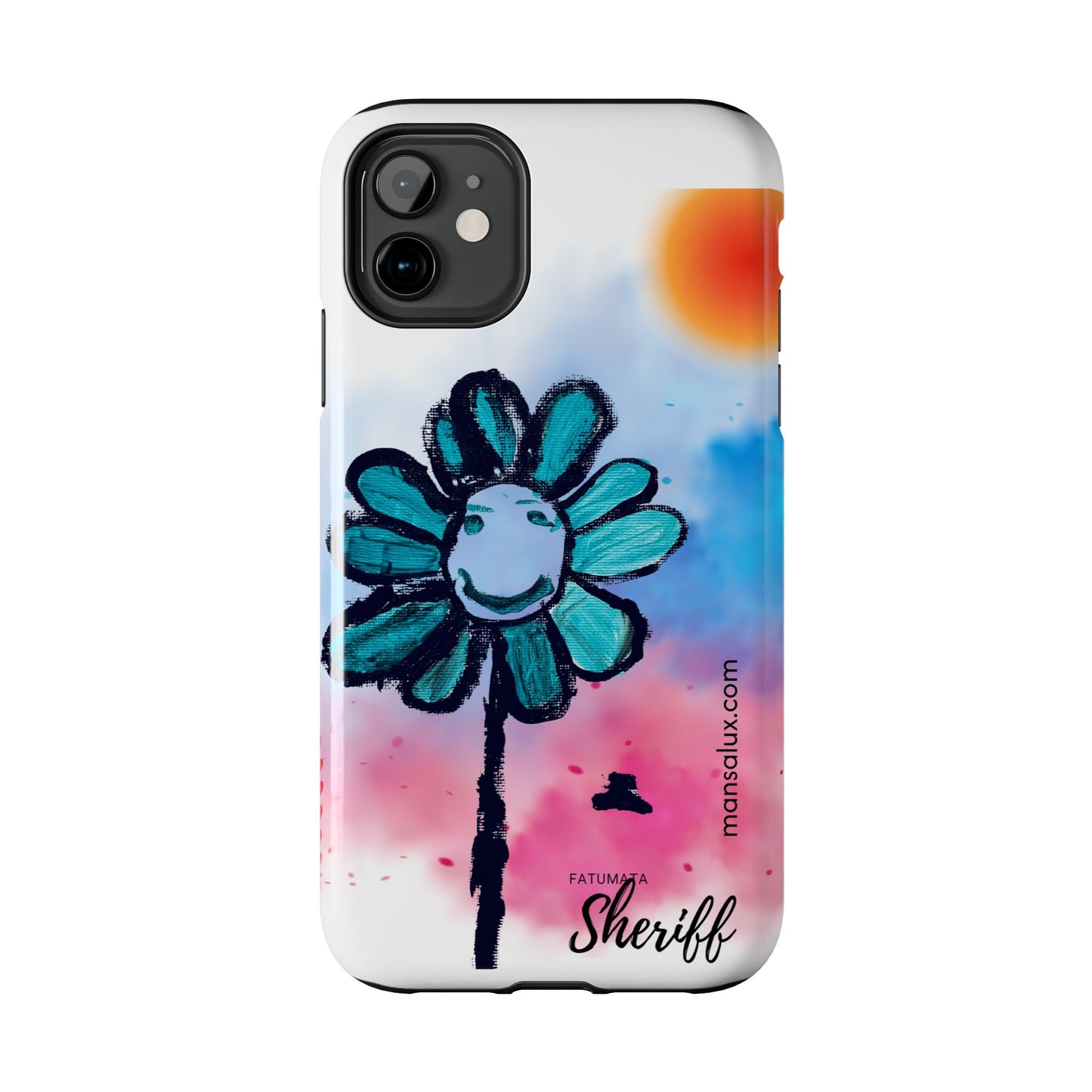 Colorful Floral Tough Phone Case - Cheerful Design by Fatuma Sheriff