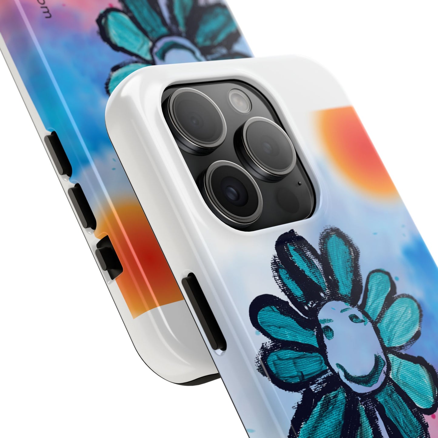 Colorful Floral Tough Phone Case - Cheerful Design by Fatuma Sheriff
