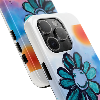 Colorful Floral Tough Phone Case - Cheerful Design by Fatuma Sheriff