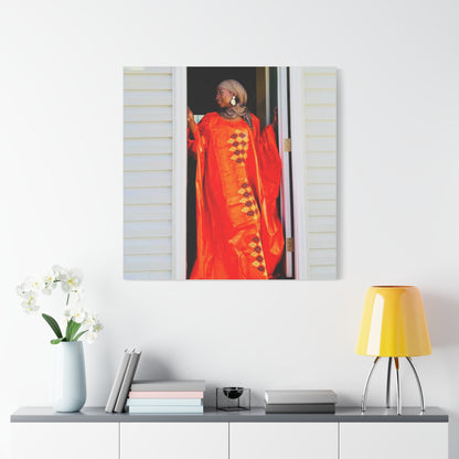 Vibrant Canvas Art Print - “ Mousso” Cultural Elegance for Home Décor