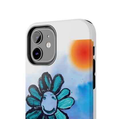 Colorful Floral Tough Phone Case - Cheerful Design by Fatuma Sheriff