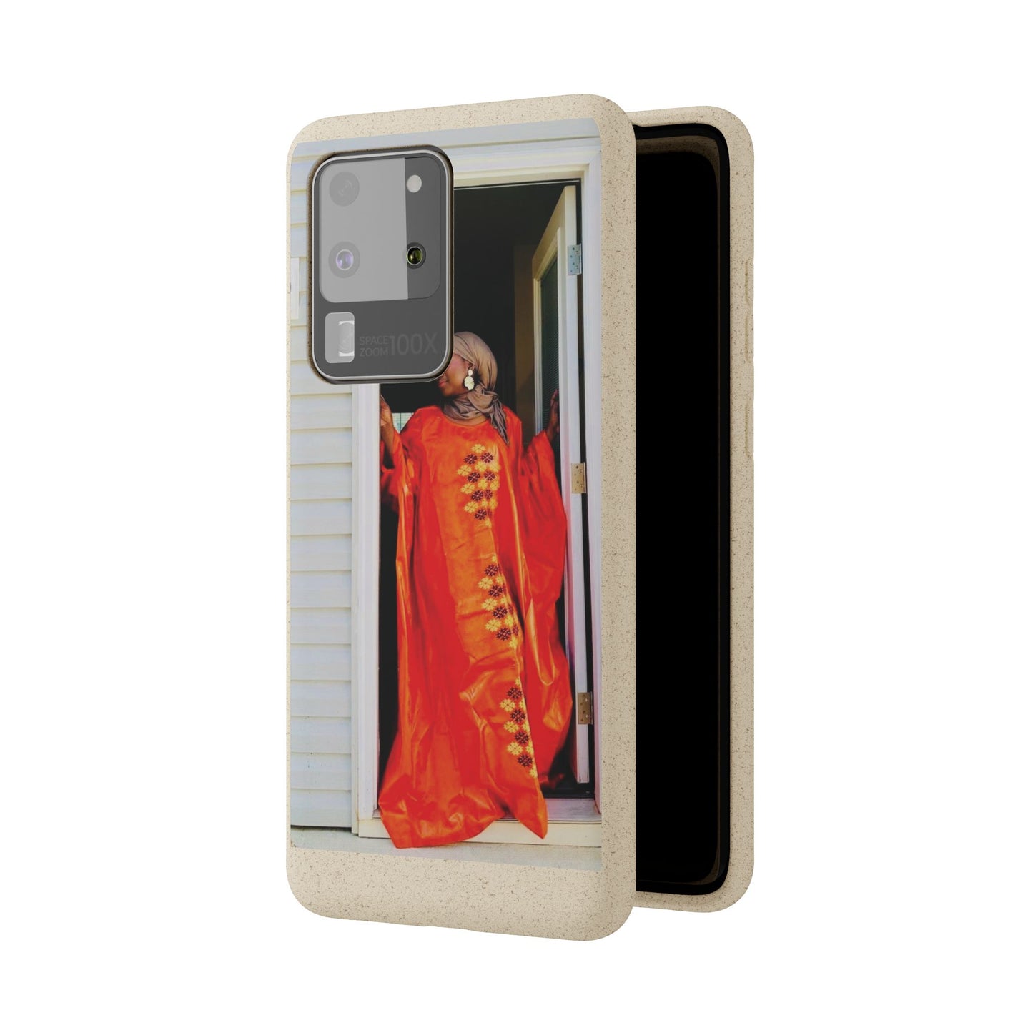 Phone Case: Eco-Friendly Biodegradable with Vibrant Cultural Design