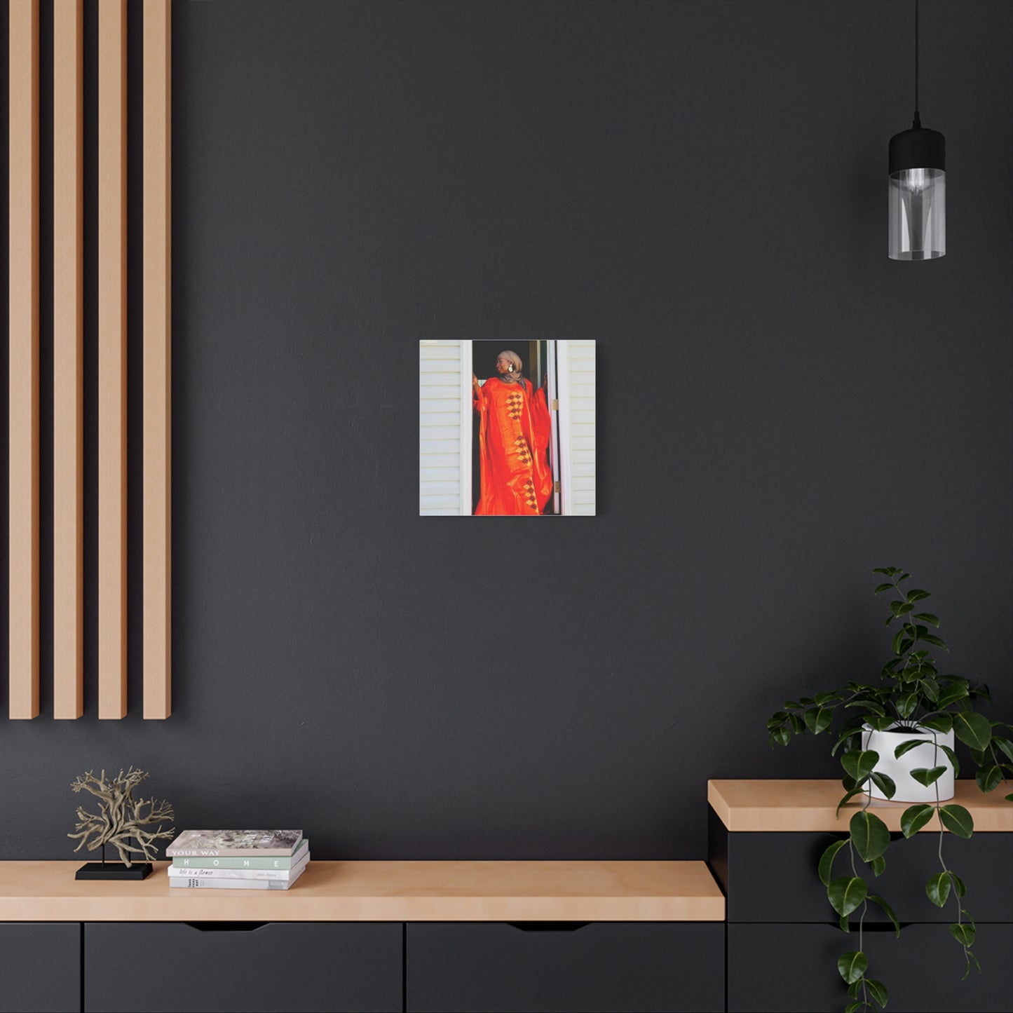Vibrant Canvas Art Print - “ Mousso” Cultural Elegance for Home Décor