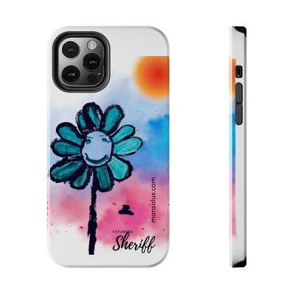 Colorful Floral Tough Phone Case - Cheerful Design by Fatuma Sheriff