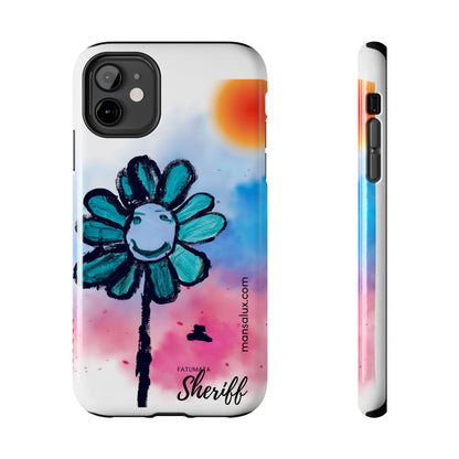 Colorful Floral Tough Phone Case - Cheerful Design by Fatuma Sheriff