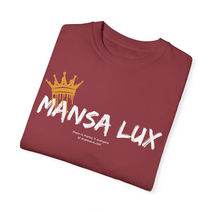 Garment-Dyed T-shirt - 'MANSA LUX' Graphic Tee for Everyday Comfort