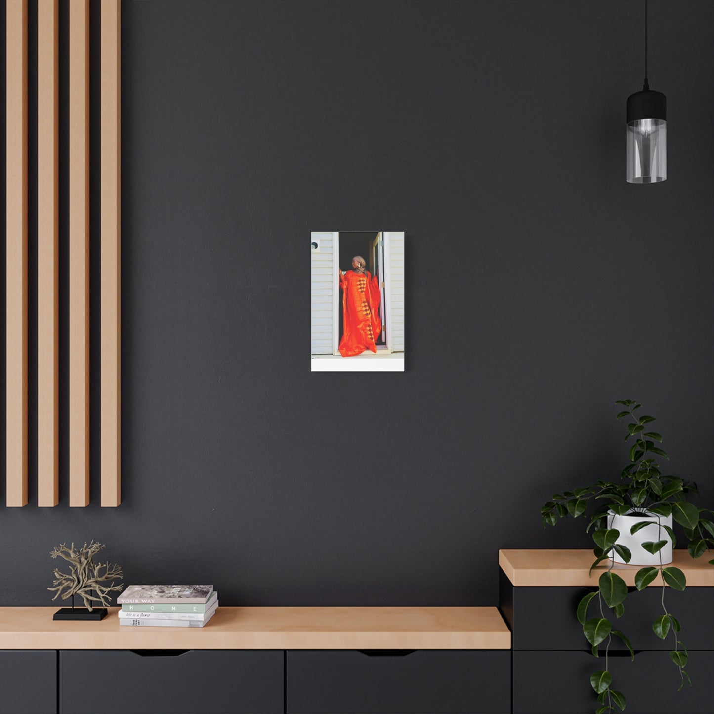 Vibrant Canvas Art Print - “ Mousso” Cultural Elegance for Home Décor