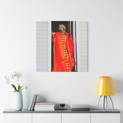 Vibrant Canvas Art Print - “ Mousso” Cultural Elegance for Home Décor