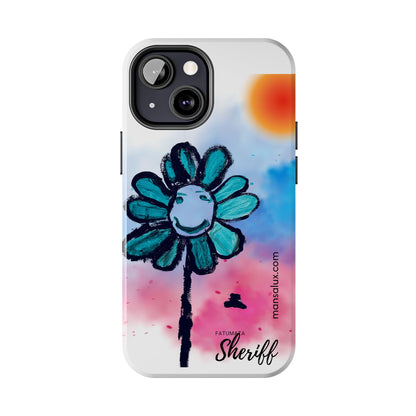 Colorful Floral Tough Phone Case - Cheerful Design by Fatuma Sheriff