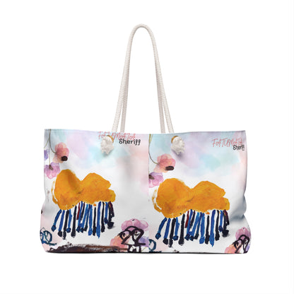 Colorful Jellyfish Art Weekend Bag - Perfect for Travel & Beach Days
