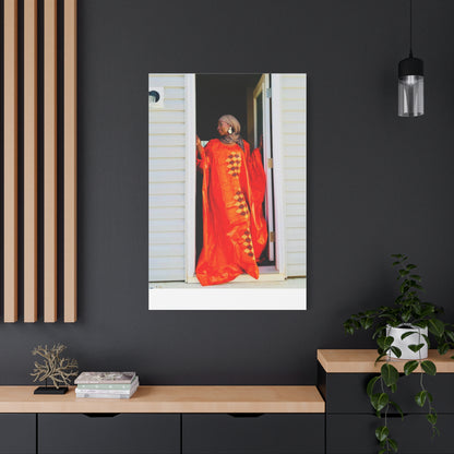 Vibrant Canvas Art Print - “ Mousso” Cultural Elegance for Home Décor