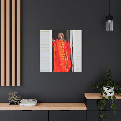 Vibrant Canvas Art Print - “ Mousso” Cultural Elegance for Home Décor