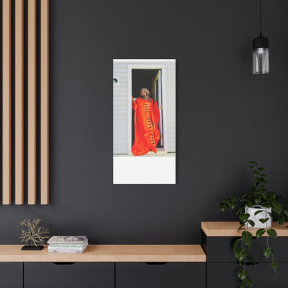 Vibrant Canvas Art Print - “ Mousso” Cultural Elegance for Home Décor