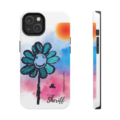 Colorful Floral Tough Phone Case - Cheerful Design by Fatuma Sheriff