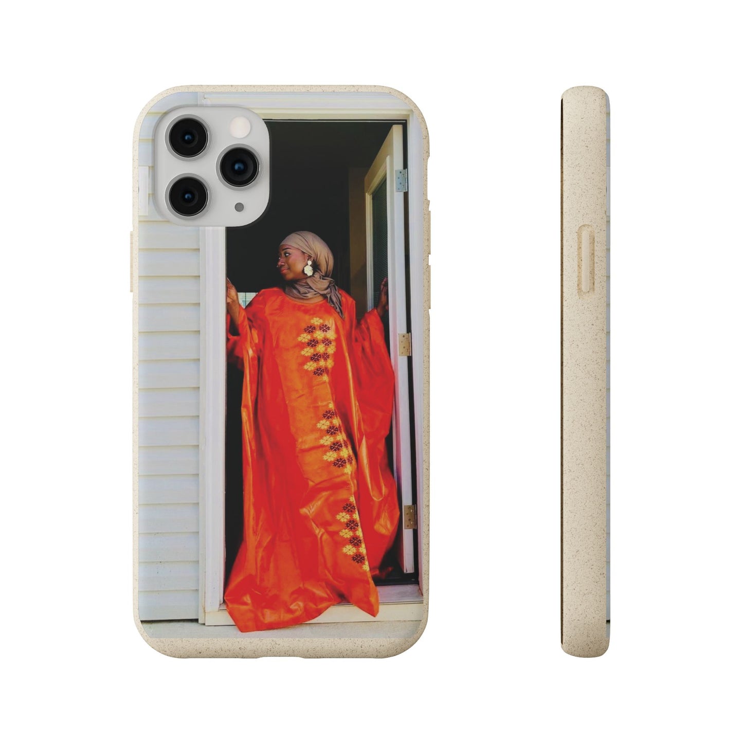 Phone Case: Eco-Friendly Biodegradable with Vibrant Cultural Design