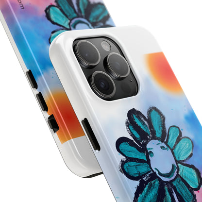 Colorful Floral Tough Phone Case - Cheerful Design by Fatuma Sheriff