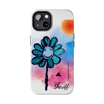 Colorful Floral Tough Phone Case - Cheerful Design by Fatuma Sheriff