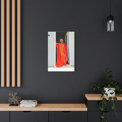 Vibrant Canvas Art Print - “ Mousso” Cultural Elegance for Home Décor