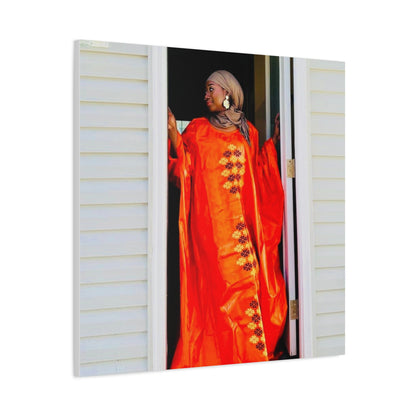 Vibrant Canvas Art Print - “ Mousso” Cultural Elegance for Home Décor