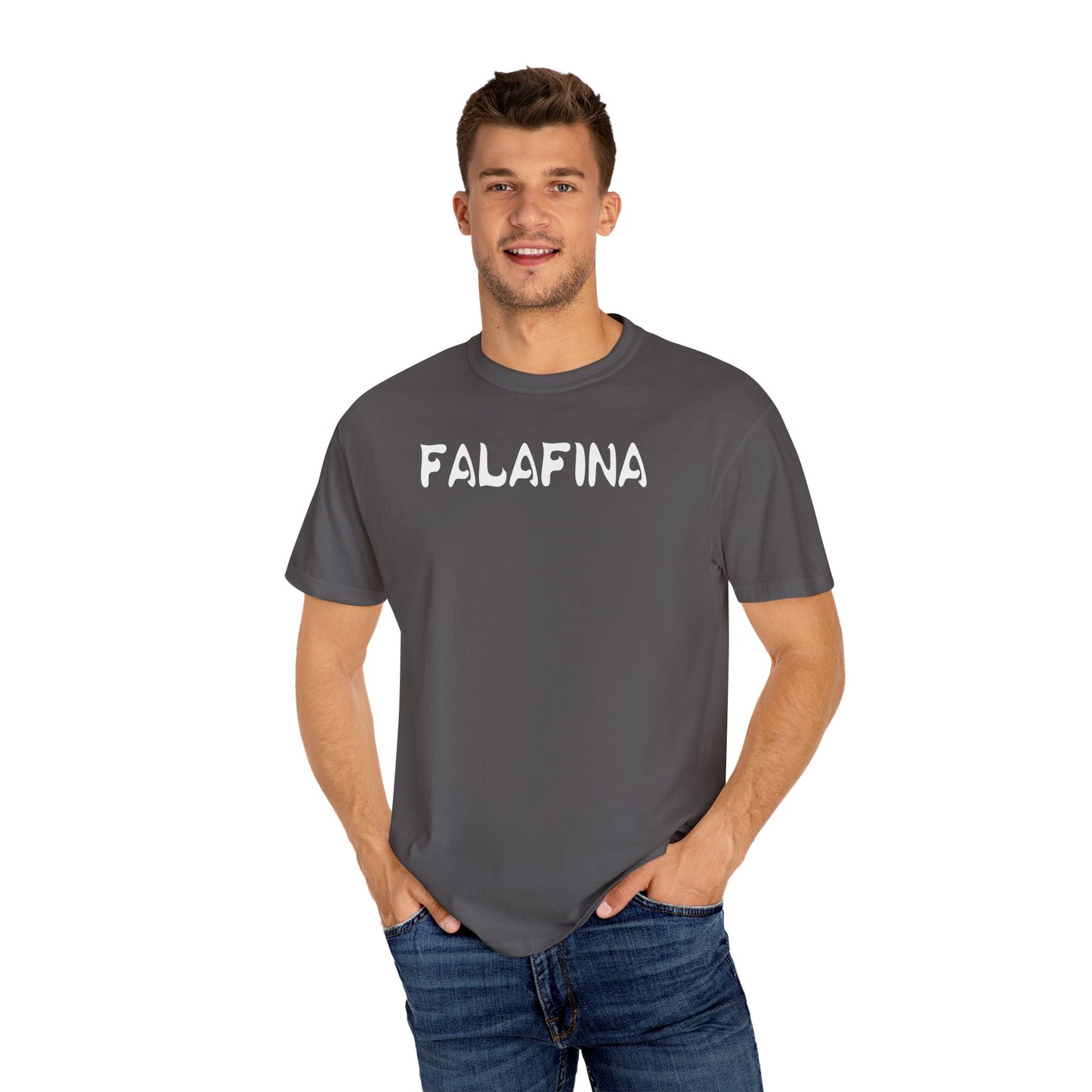 Casual Unisex T-shirt - 'FALAFINA' Graphic Tee for Everyday Comfort