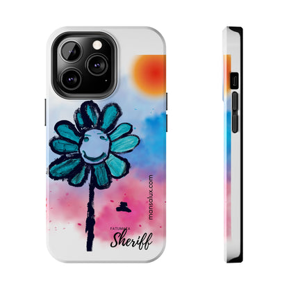 Colorful Floral Tough Phone Case - Cheerful Design by Fatuma Sheriff