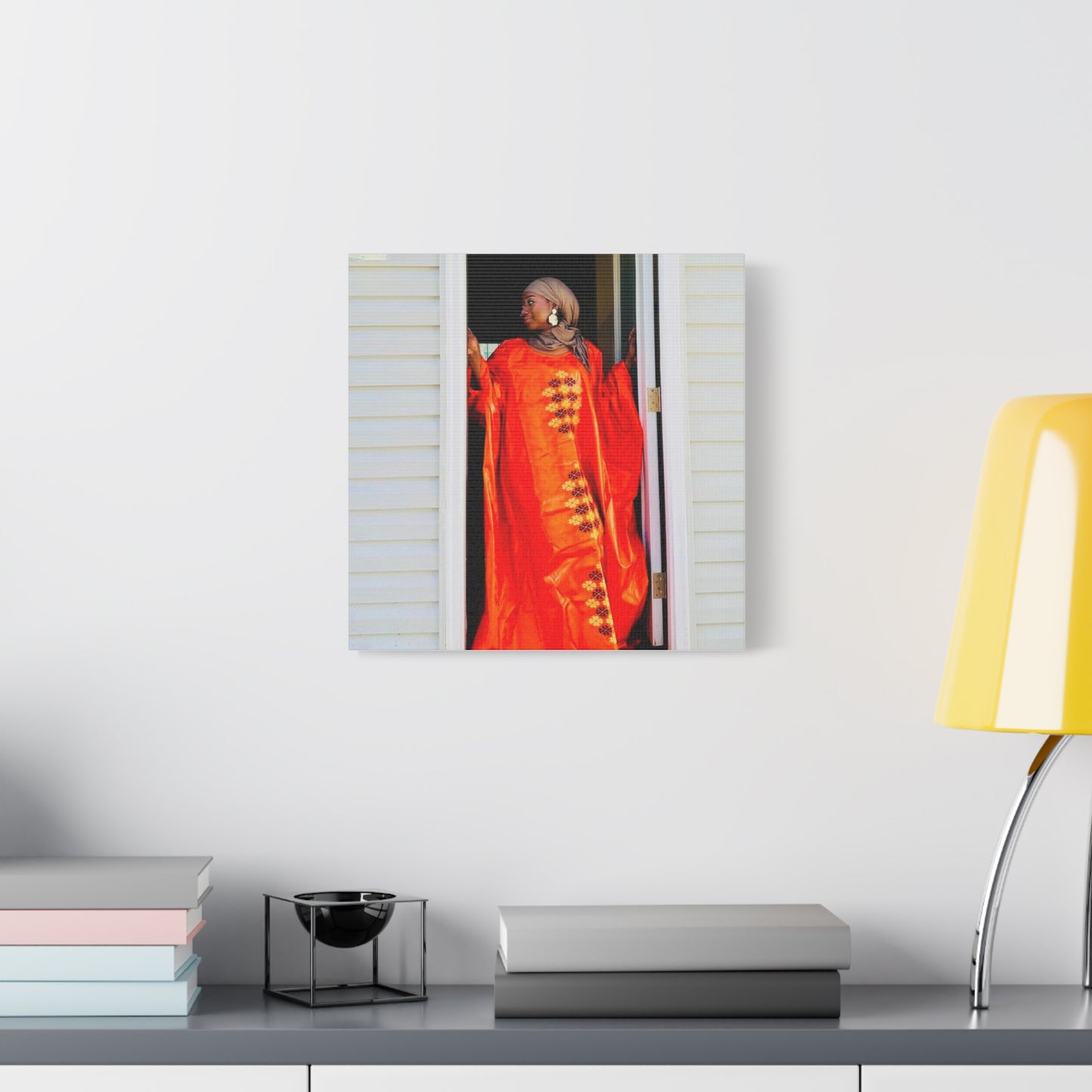 Vibrant Canvas Art Print - “ Mousso” Cultural Elegance for Home Décor
