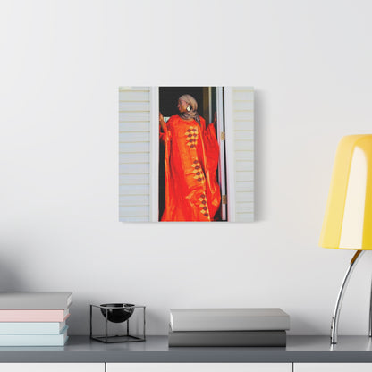 Vibrant Canvas Art Print - “ Mousso” Cultural Elegance for Home Décor